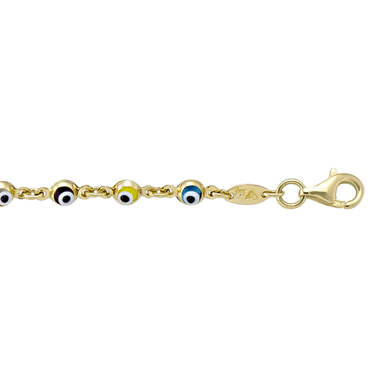 Yellow Gold Eye Bracelet