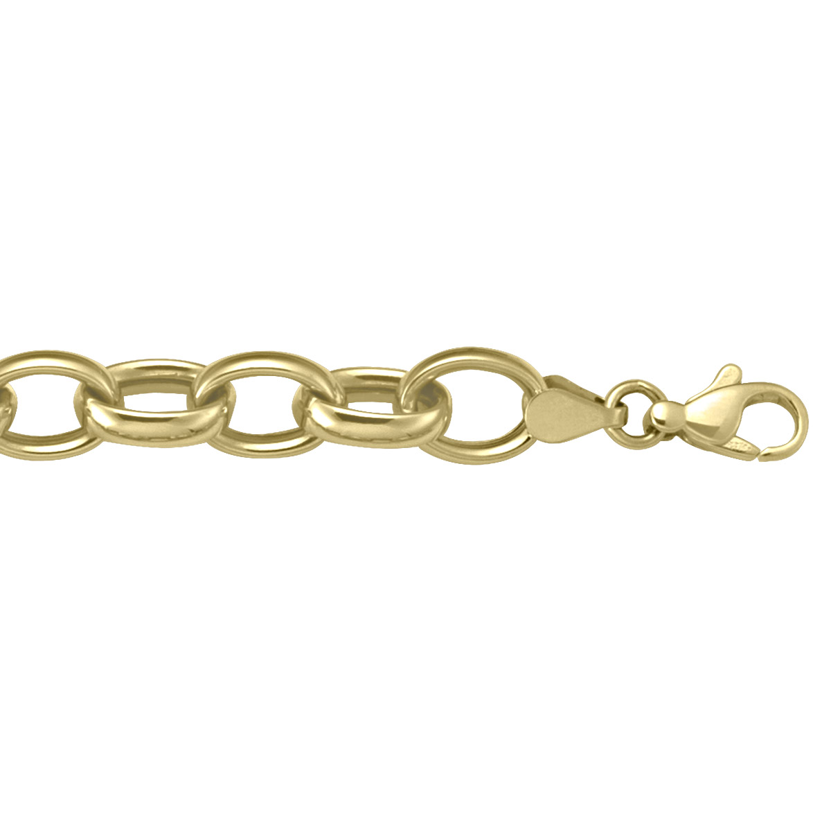 Yellow Gold Hollow Fancy Link