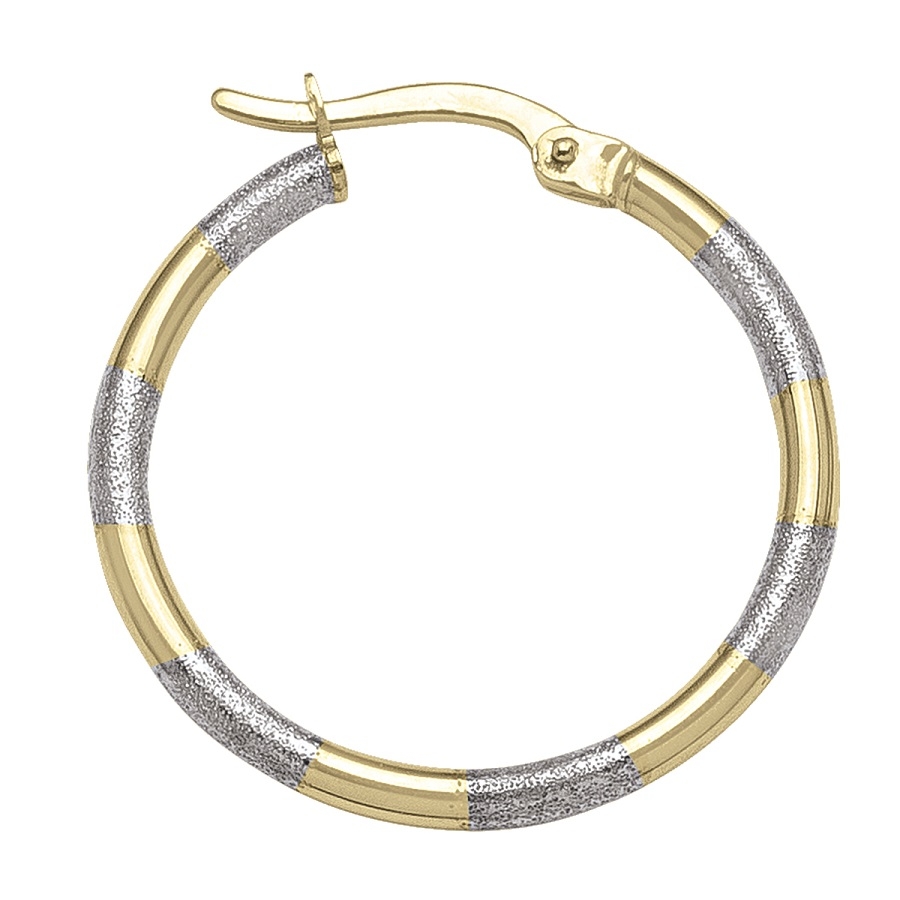 Two Tone Hoop Earring