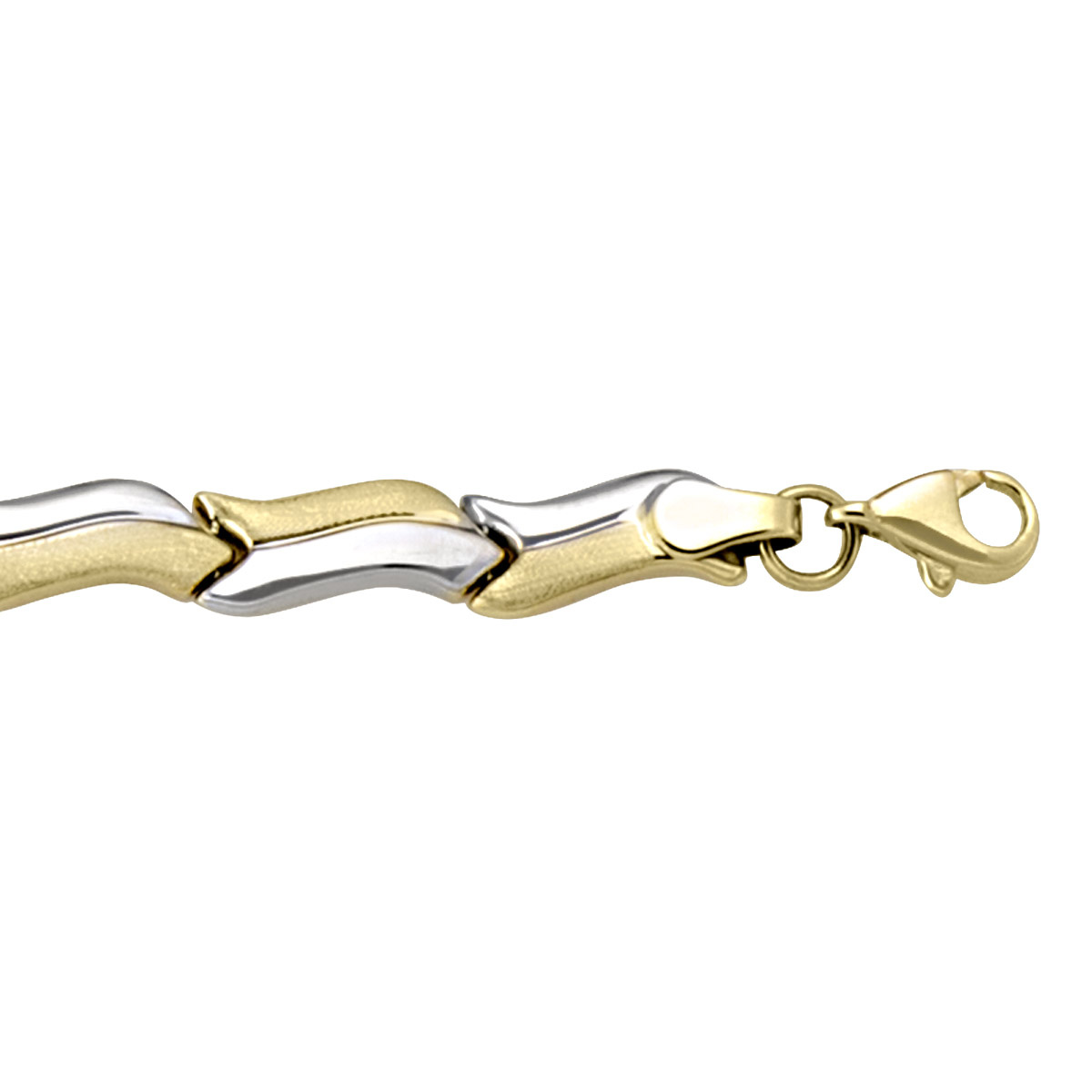 Two Tone Hollow Fancy Bracelet