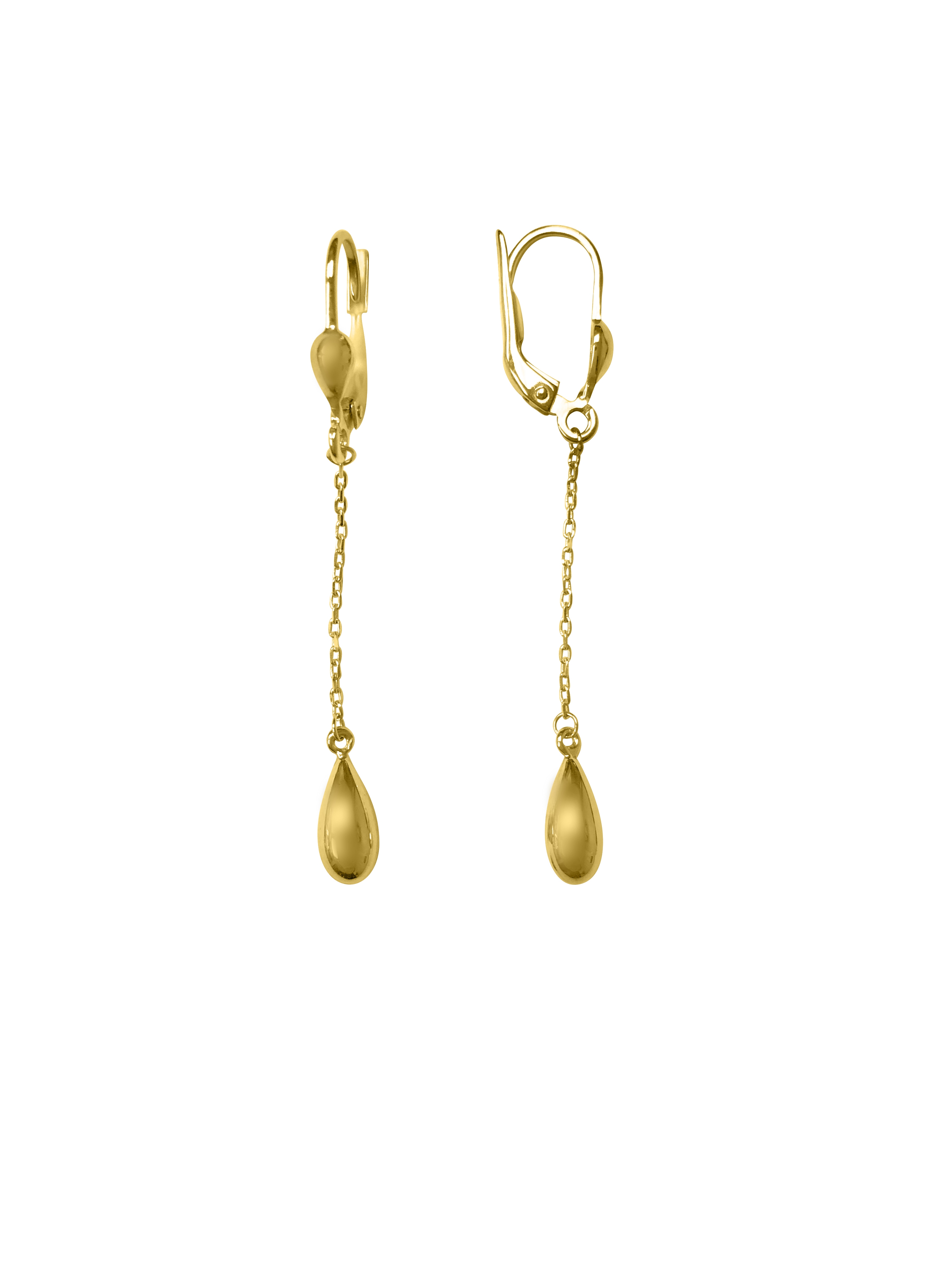 Yellow Gold Fancy Drop Earring