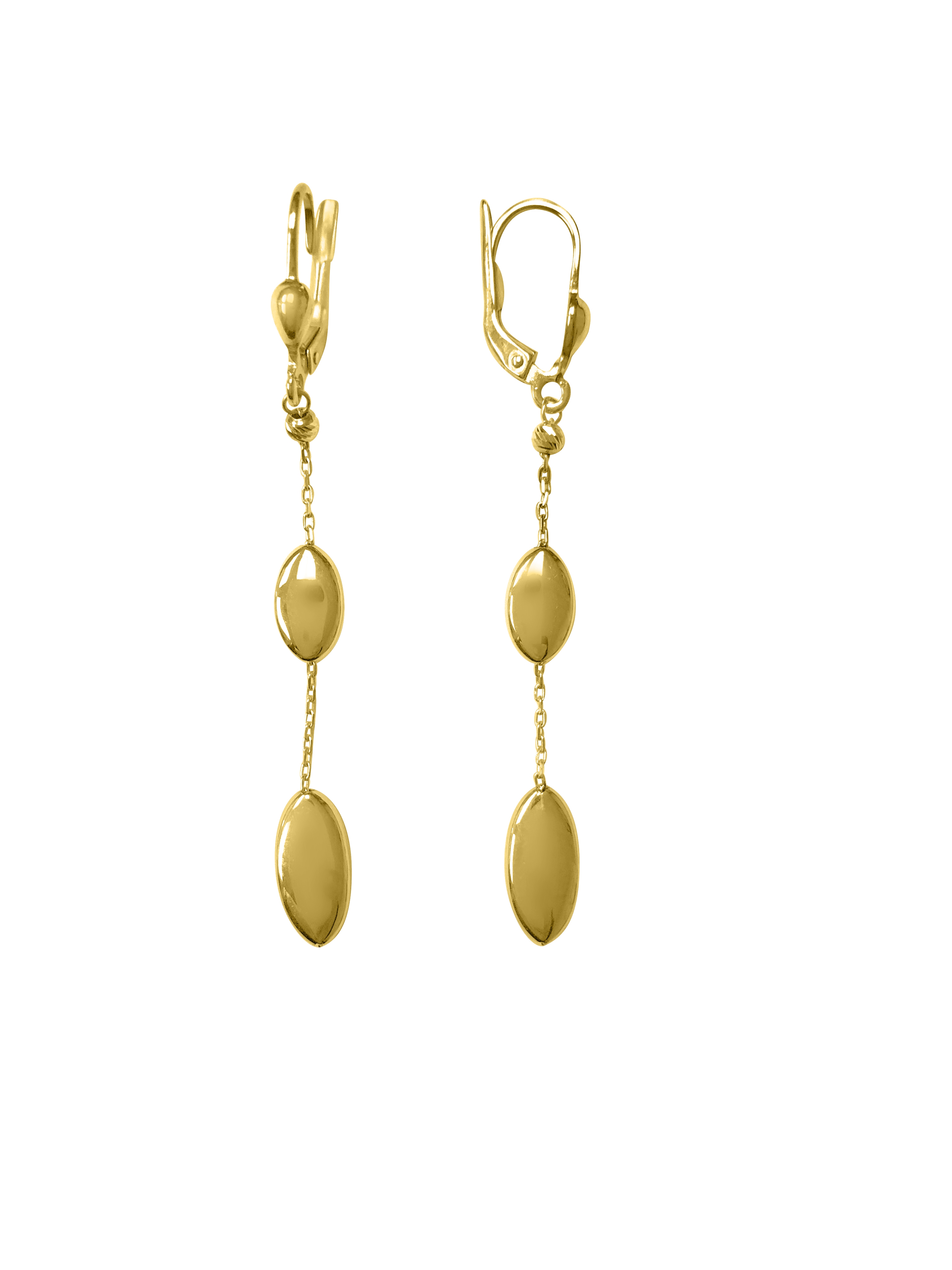 Yellow Gold Fancy Drop Earring