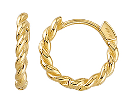 Teca289-Yg Twisted Hoop