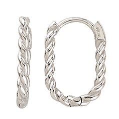 Teca291-Wg Twisted Hoop Oval