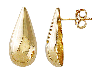 Teca319 Yg Tear Drop Stud Earring