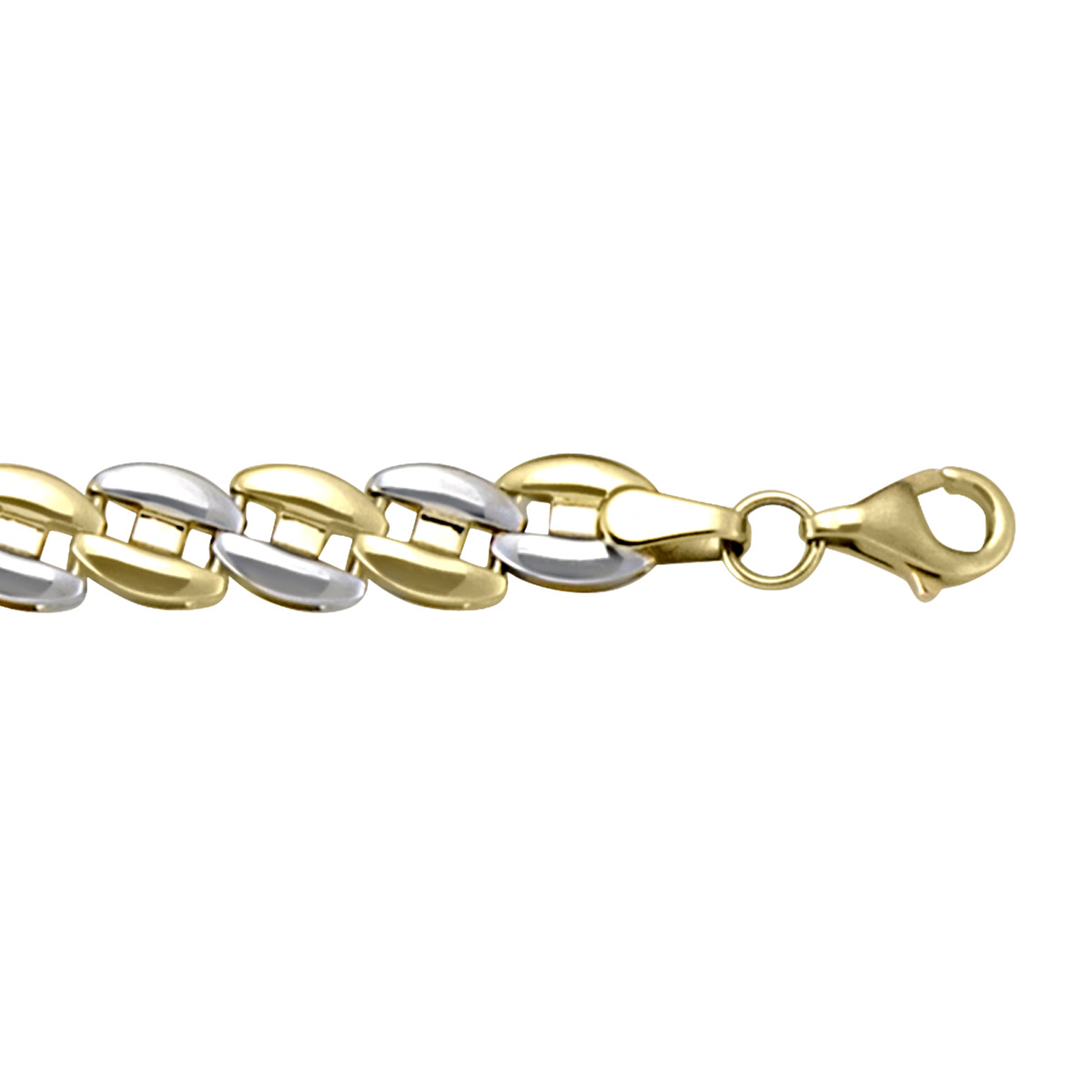 Two Tone Hollow Fancy Bracelet