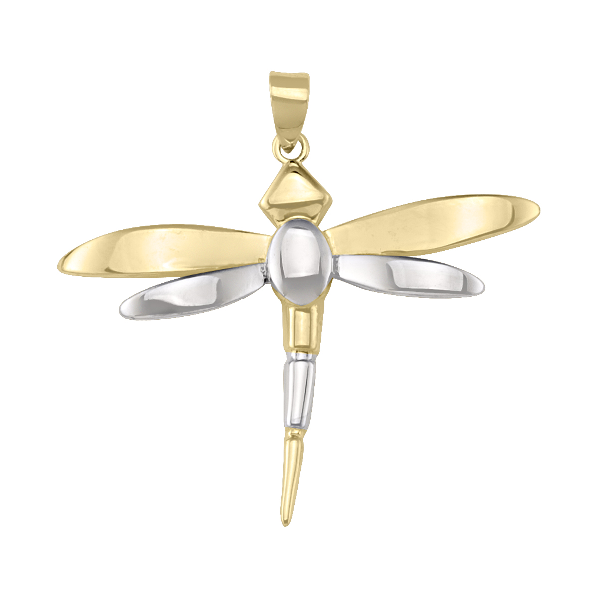 Two Tone Dragonfly Pendant