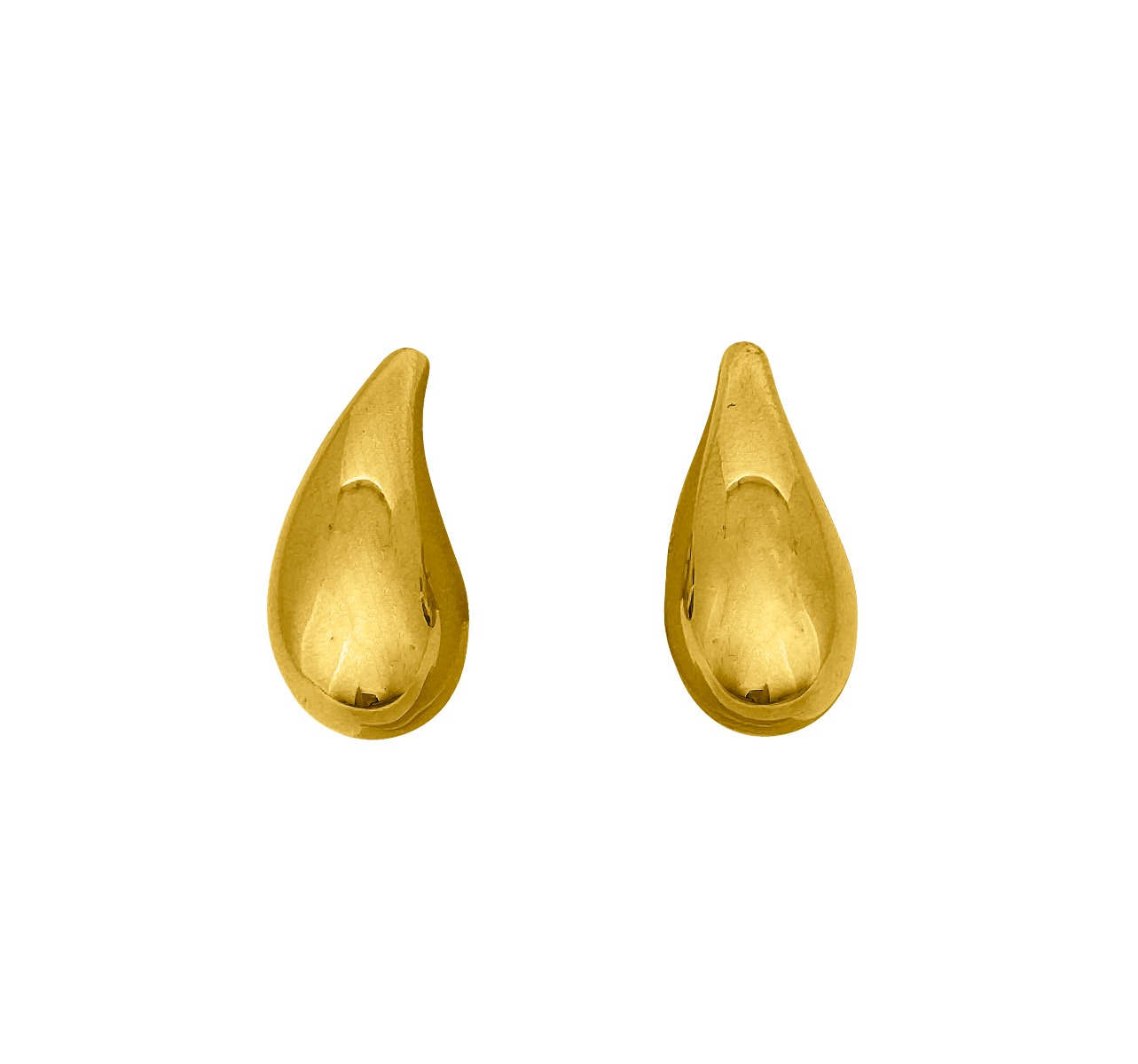 Ts41-Yg Tear Drop Stud Earrings