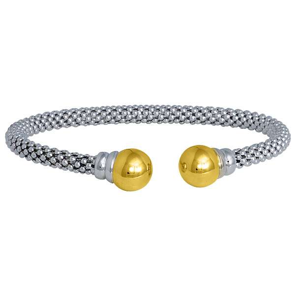 Web22 Two Tone Fancy Cuff Bangle