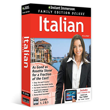 Instant Immersion Family Edition Italian Level 1-3 BIL PC/Mac