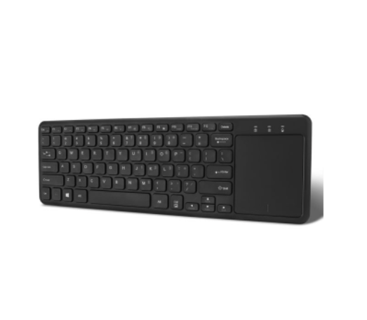 Adesso Keyboard Wireless Mini with Built-in Multi-Gesture Touchpad Ultra Slim PC/Mac - Black