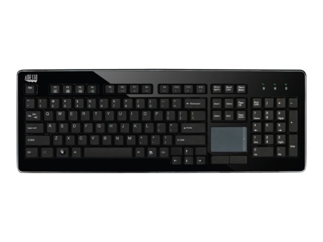 Adesso Keyboard Wireless with Touchpad PC/Mac – Black