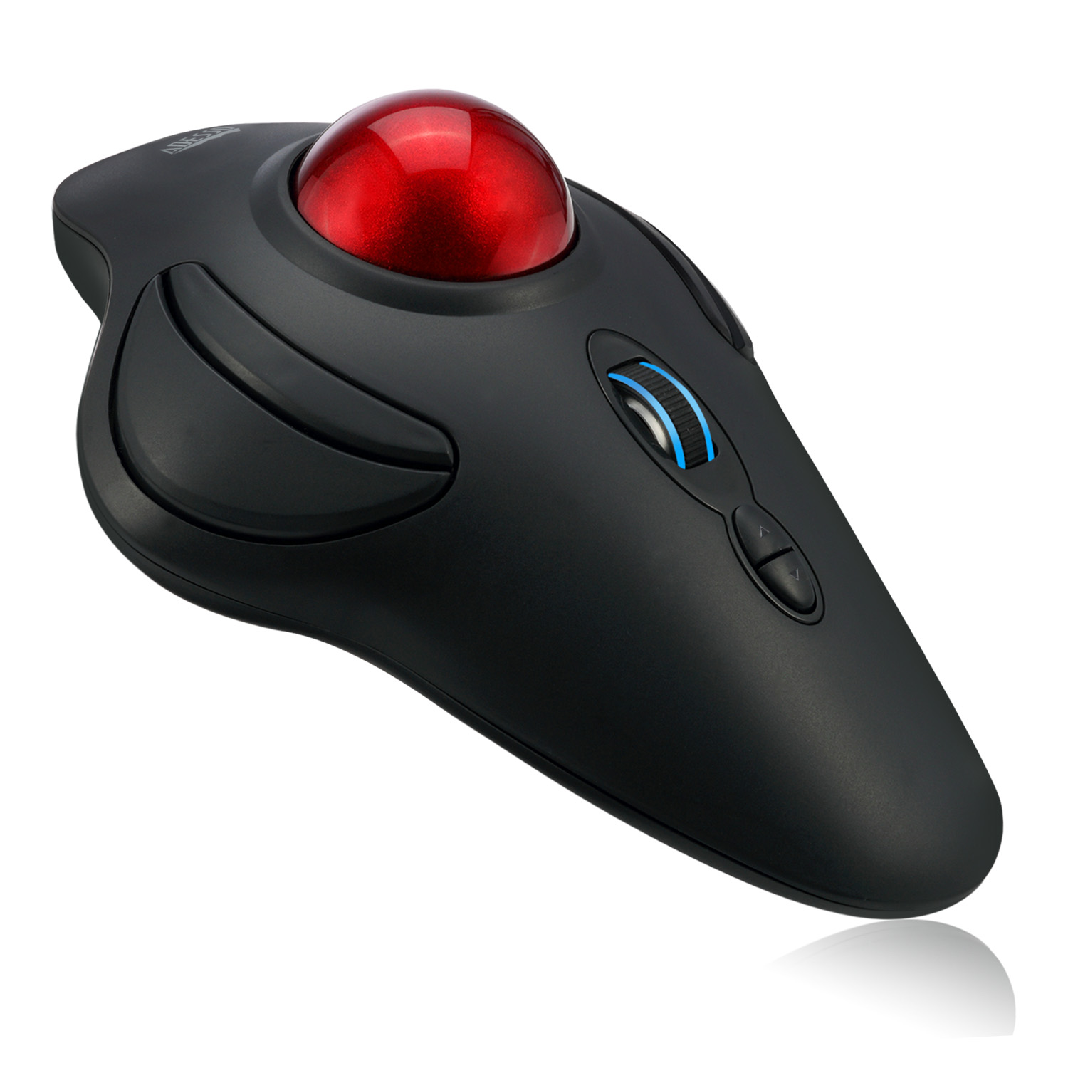 Adesso Trackball Mouse Wireless Ergonomic T40 7 Buttons Programmable Ball Centre up to 4800dpi PC/Mac - Black