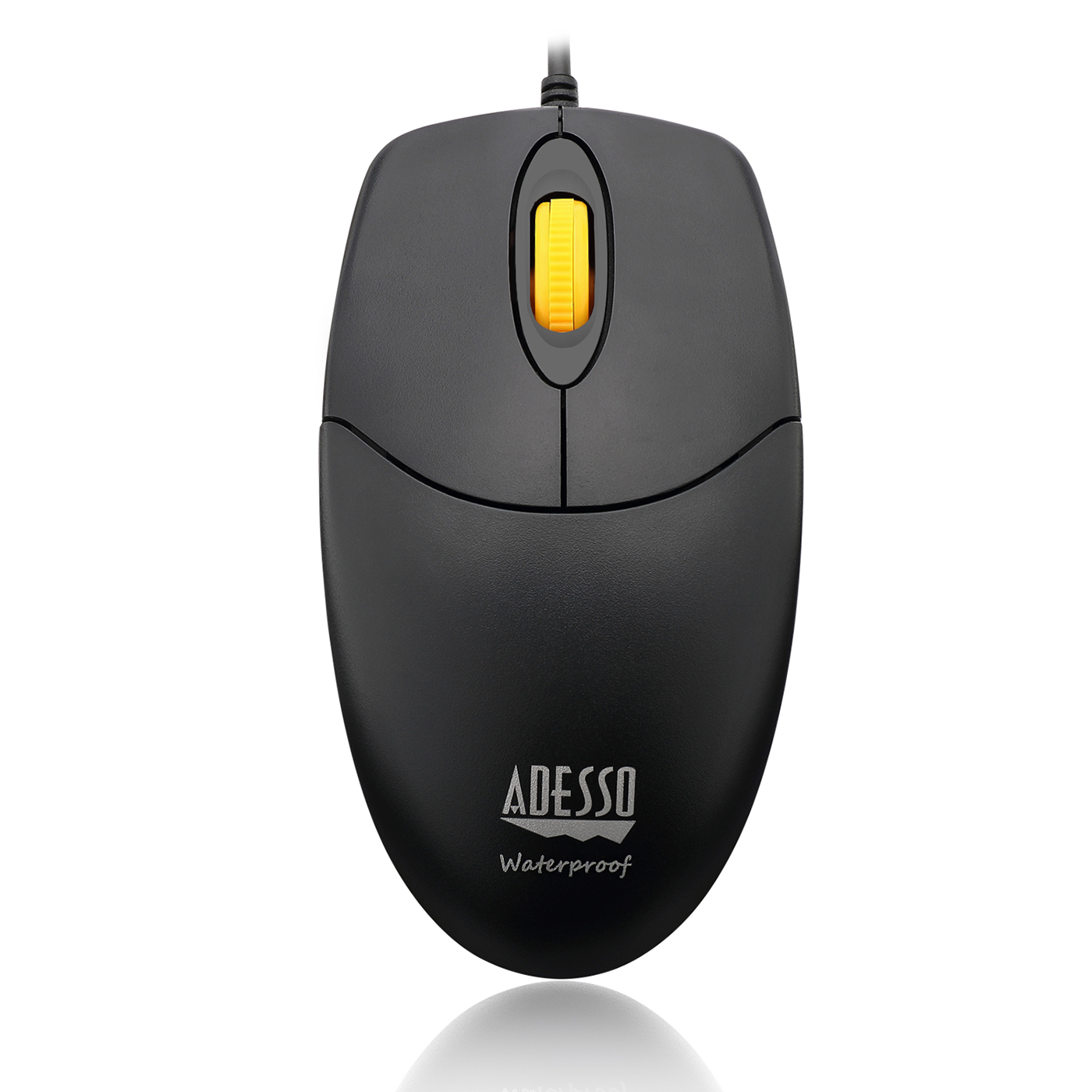 Adesso Mouse Wired Antimicrobial W3 4 Button up to 1000dpi PC/Mac - Black