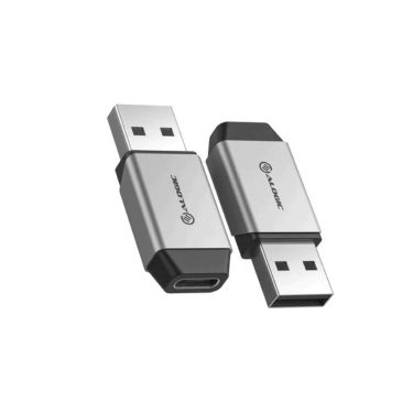 Alogic Adapter Mini USB-A Male to USB-C Female Ultra – Space Grey