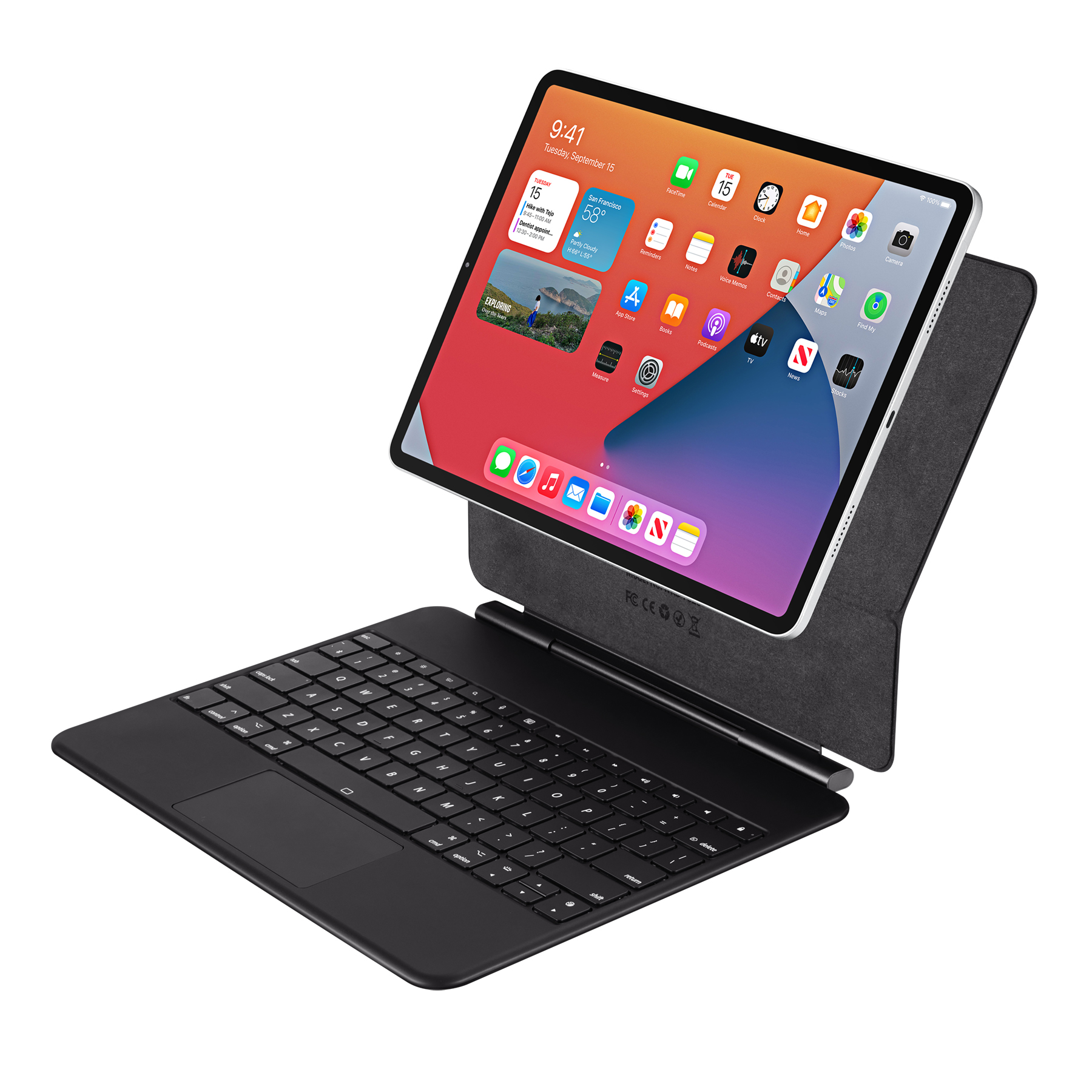 Adesso Bluetooth Keyboard for iPad Pro 12.9", M4 Gen