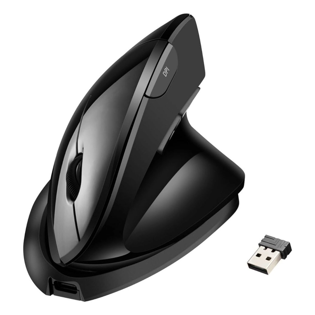 Adesso Wireless Adjustable Vertical Ergonomic Mouse