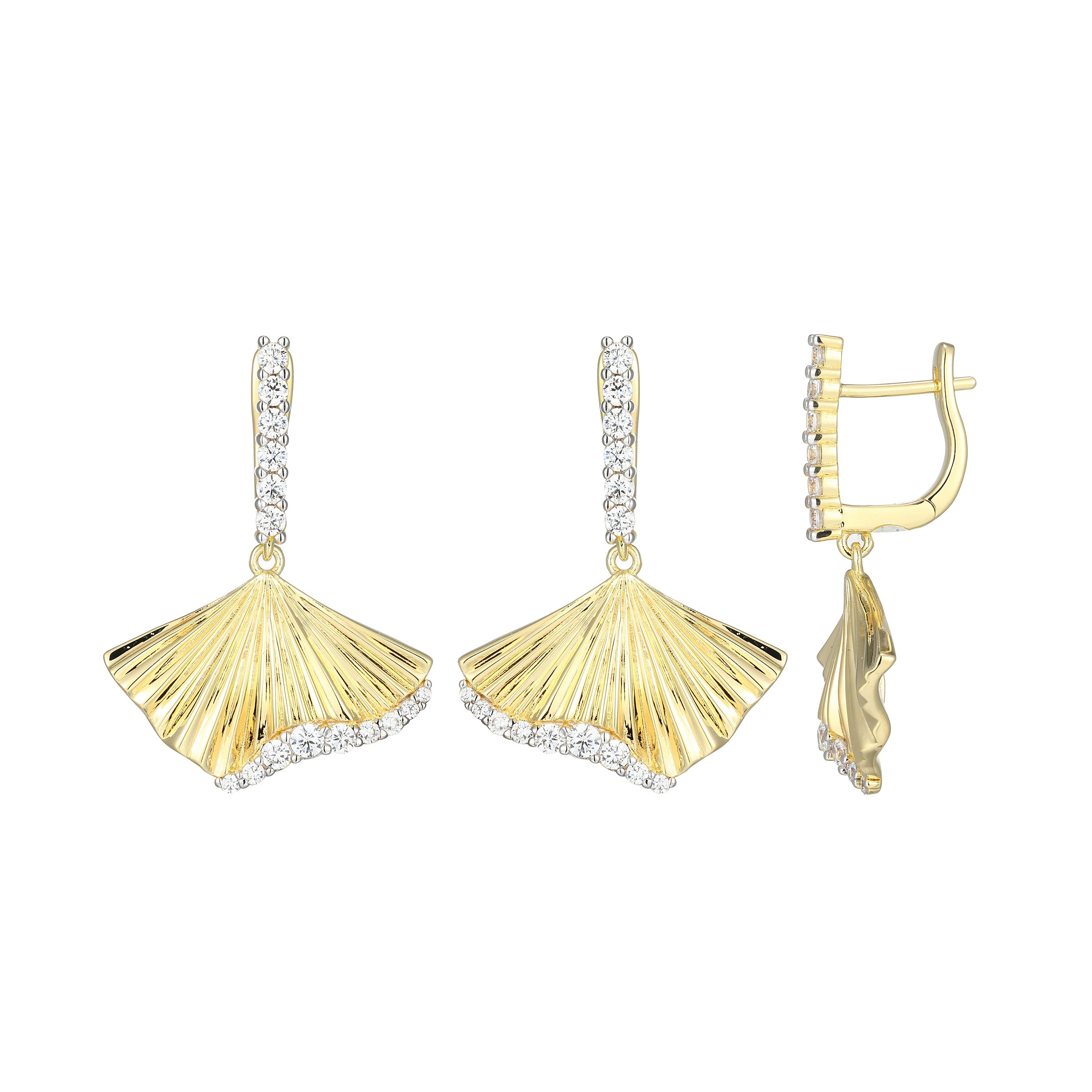 LE0259 - Butterfly Flutter Drop Earrings