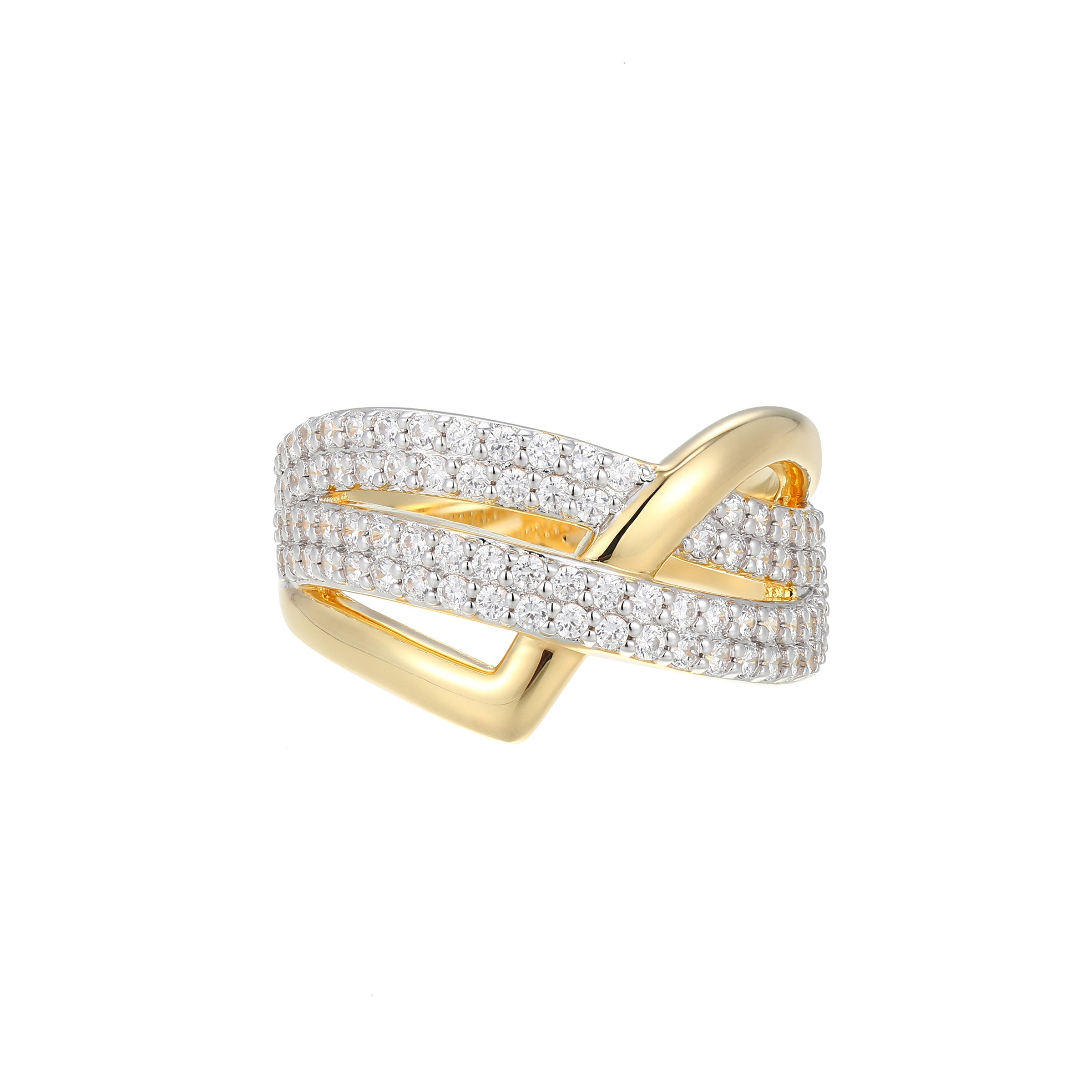 MR0108 - Adorn Crossover Lab-Created Diamond Ring - Size 9