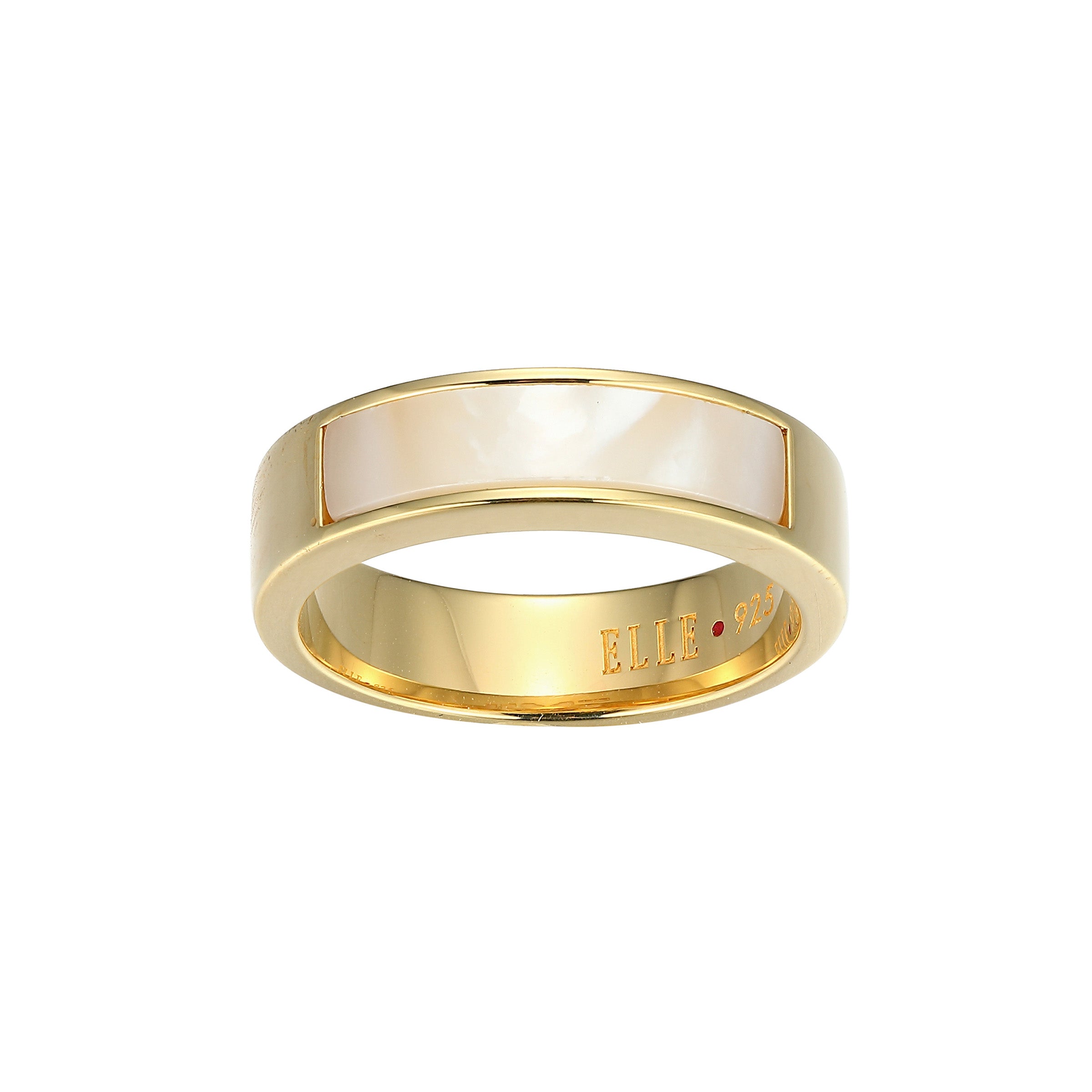 LR0236 - Vera Mother-of-Pearl Inlay Ring - Size 7