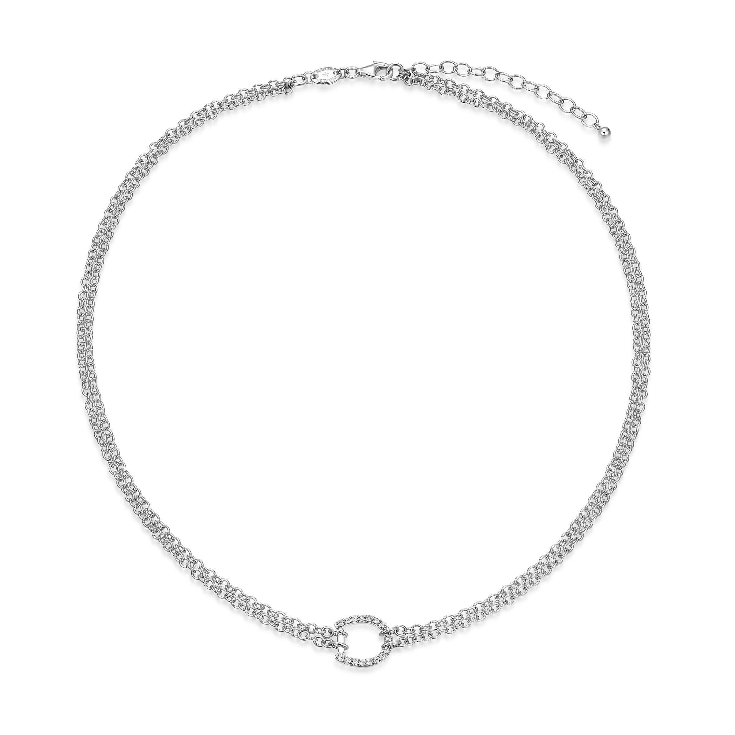 CN0213- Bold Equestra Double-Chain Necklace