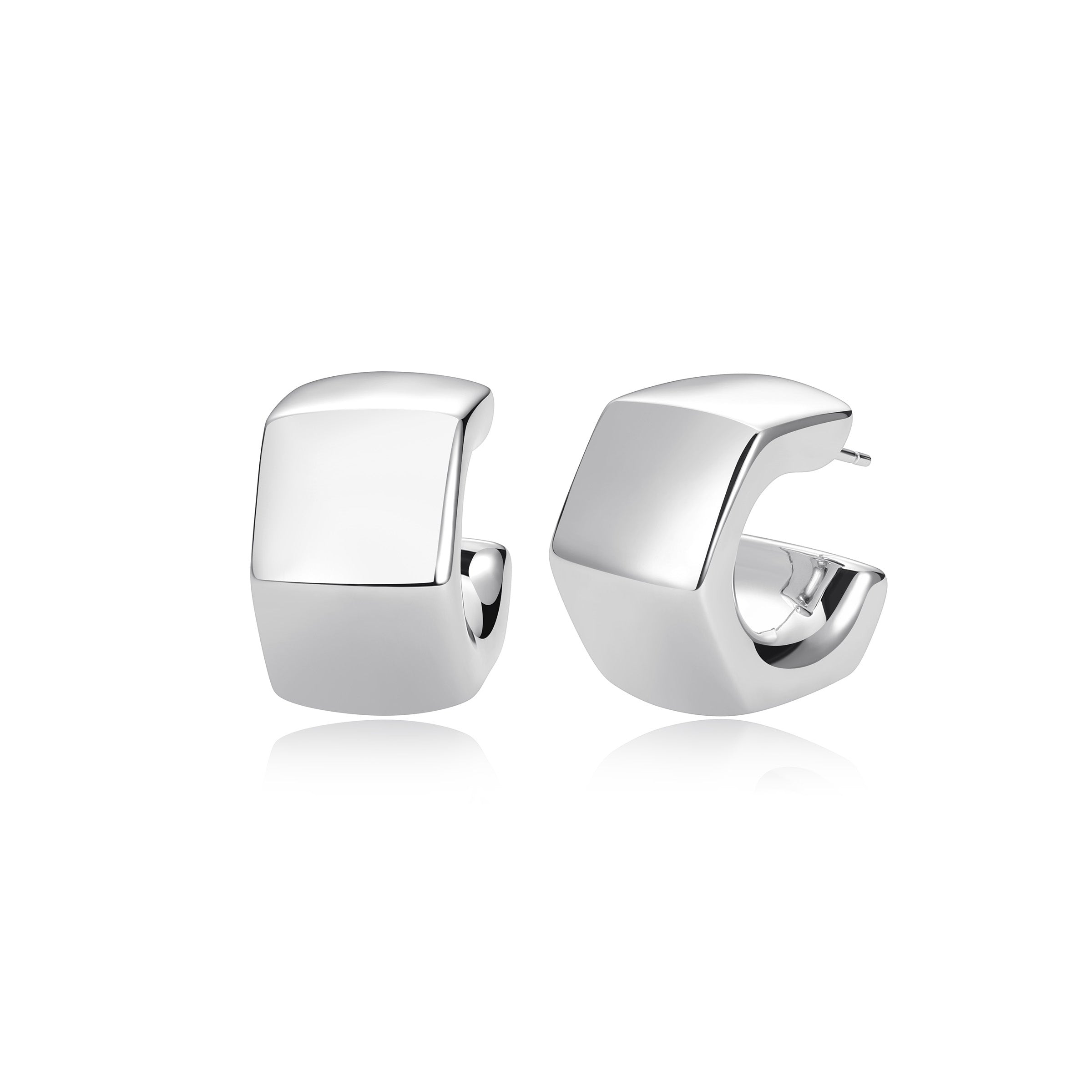 Ss Rhod Pltd Ear No Stone Post(0.73-0.81)*9.5Mm