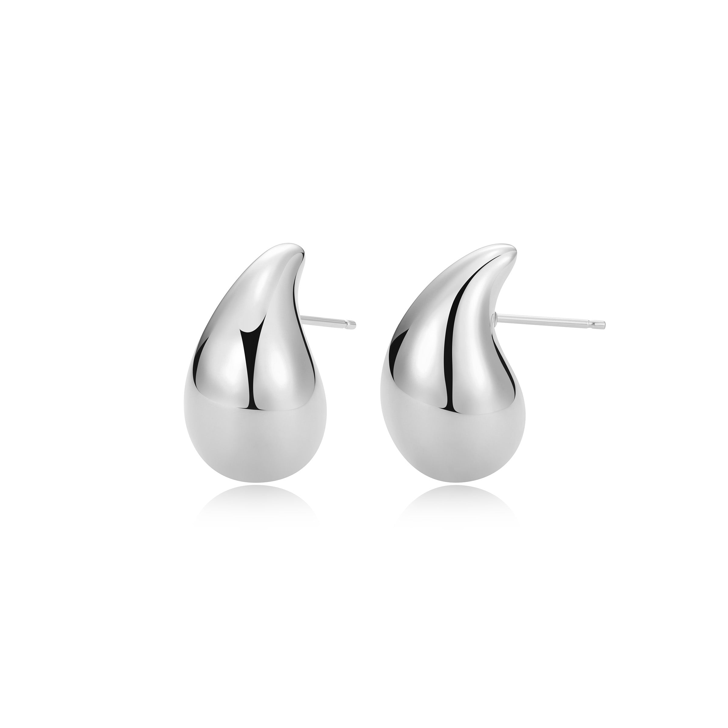 Ss Rhod Pltd Ear No Stone Post