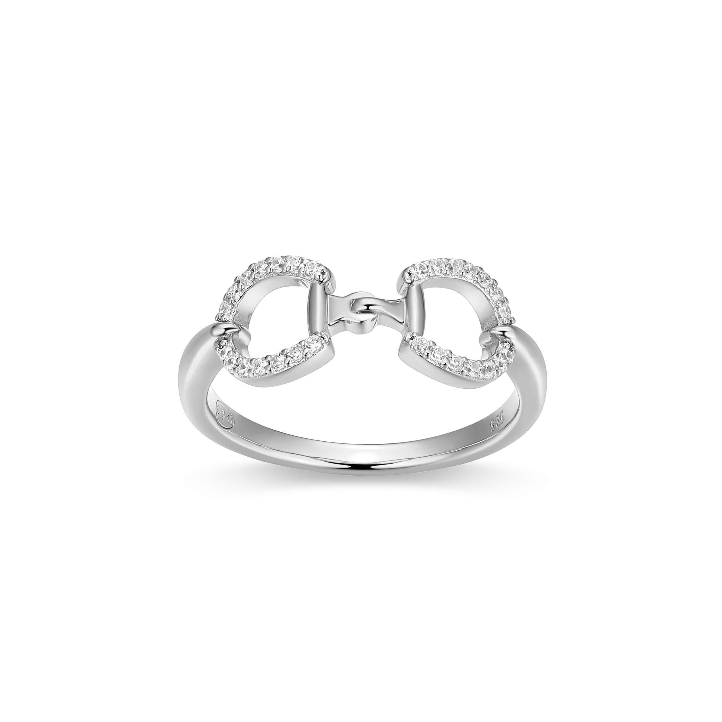 CR0209 - Double Equestra Ring - Size 8