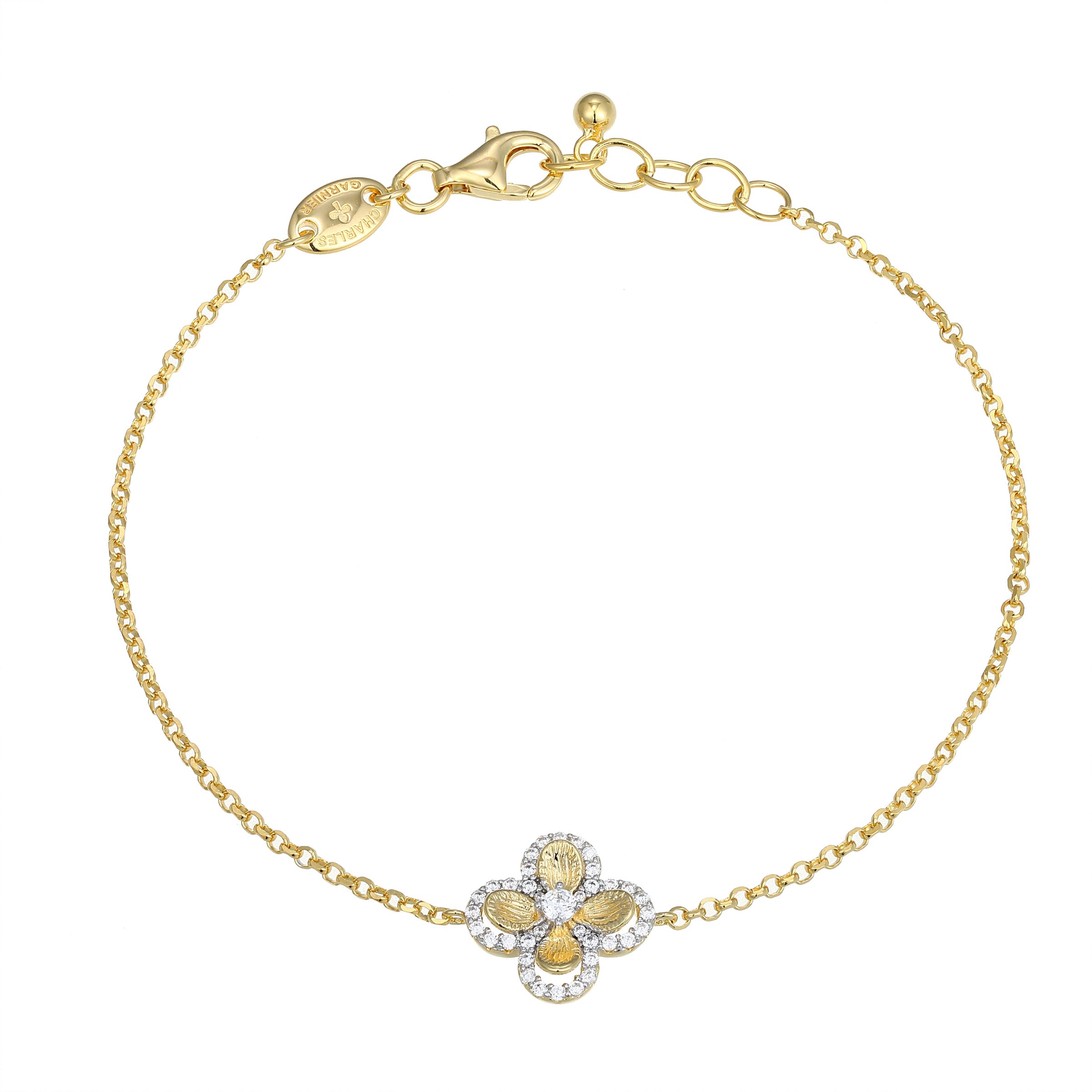 CB0205 - Flower Clover Bracelet