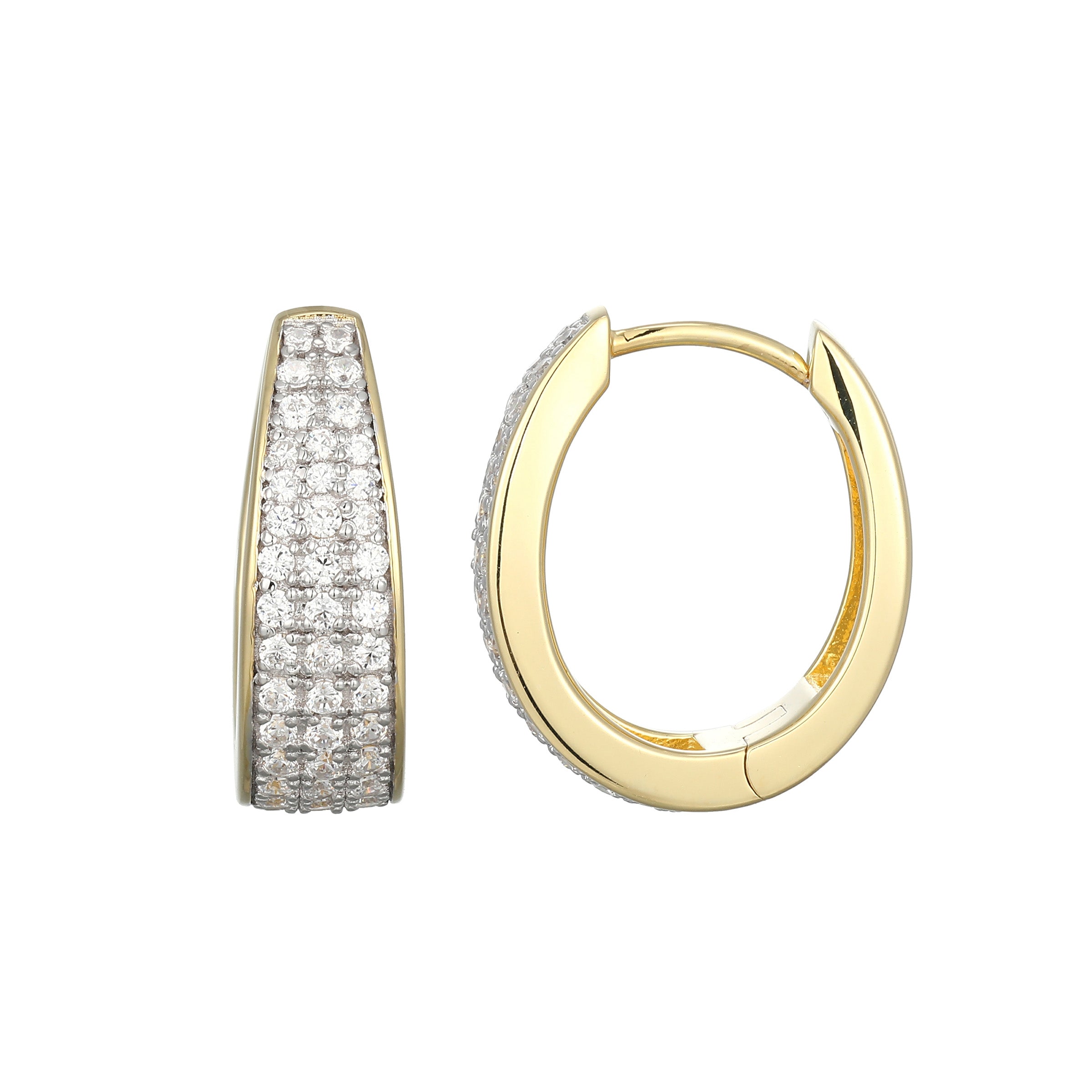 ME0124 - Timeless Tapered Lab-Created Diamond Earrings