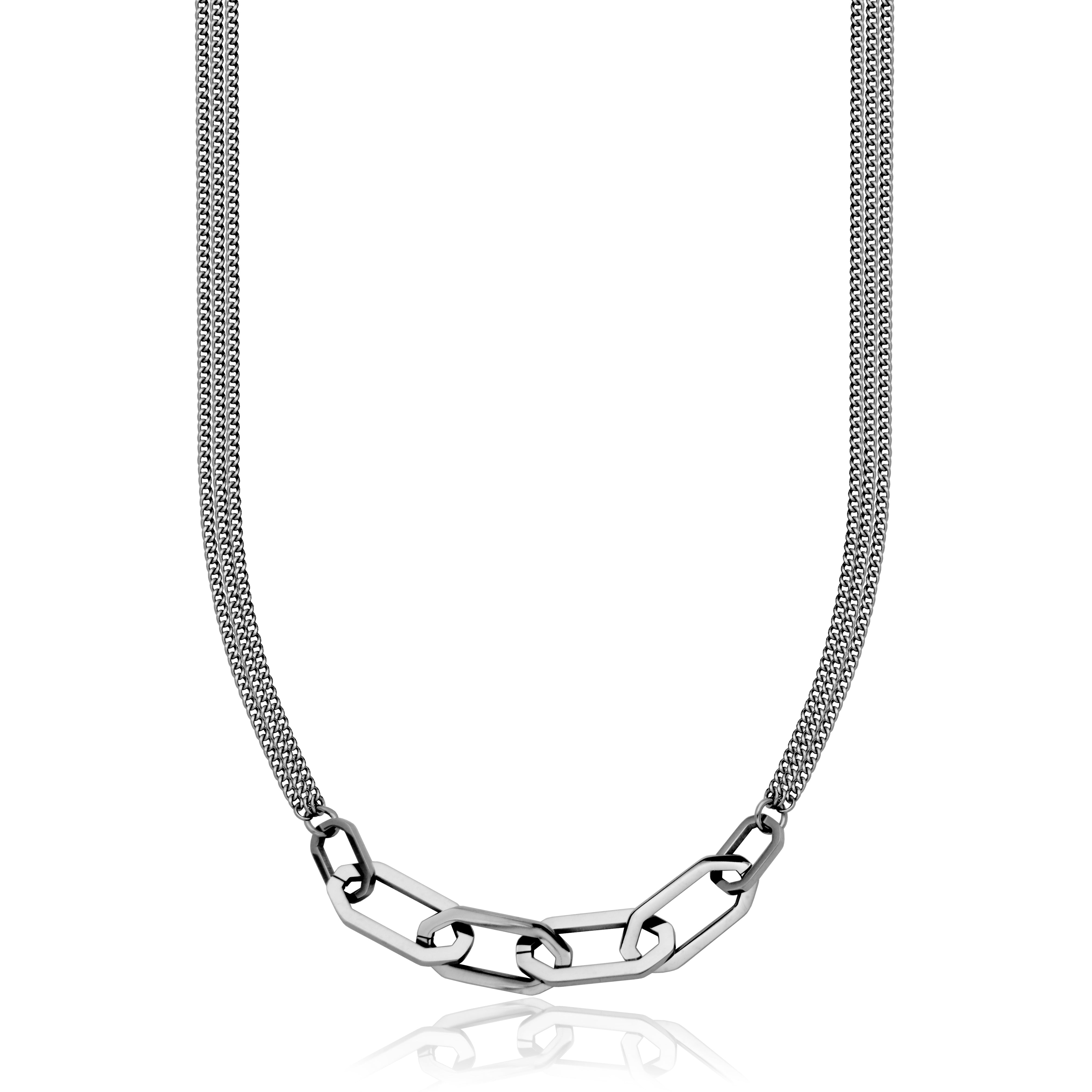 Steelx Gemetric Link Chain Neck 18+2"