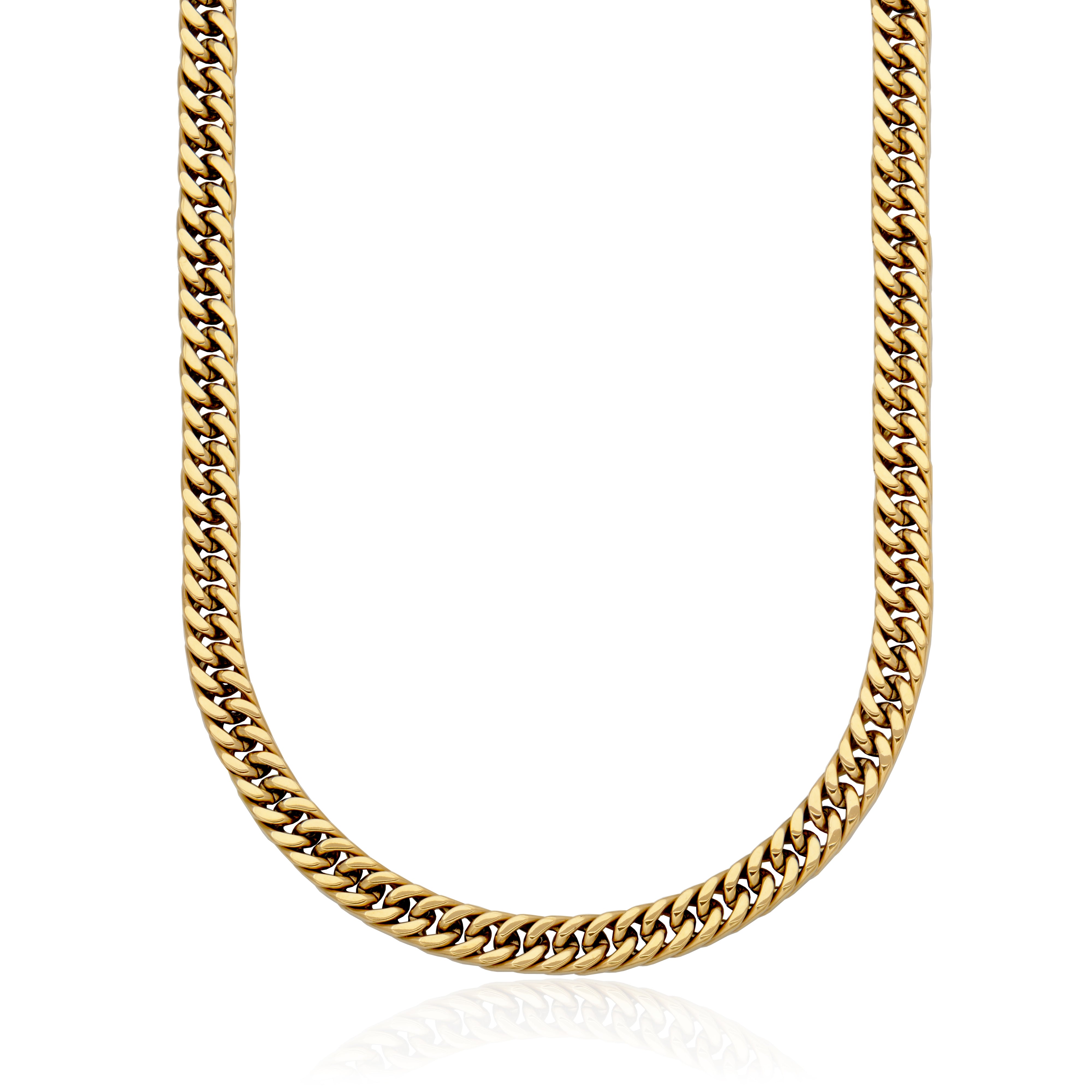 Steelx Ip Gd 8.5Mm Link Chain Neck 24"
