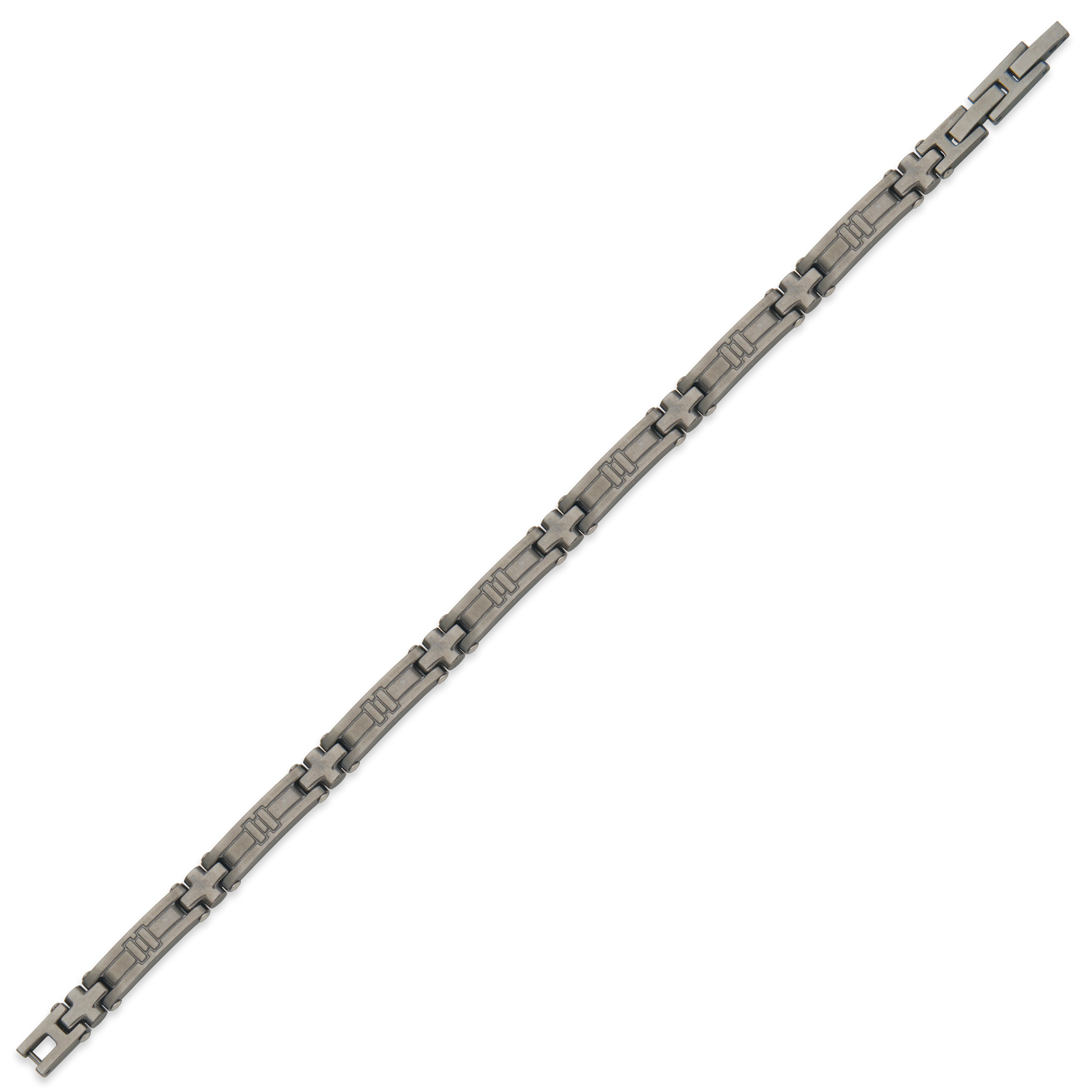 Steelx Adjustable  Ip Gun Matte  Bracelet 7Mm  8+0.5"