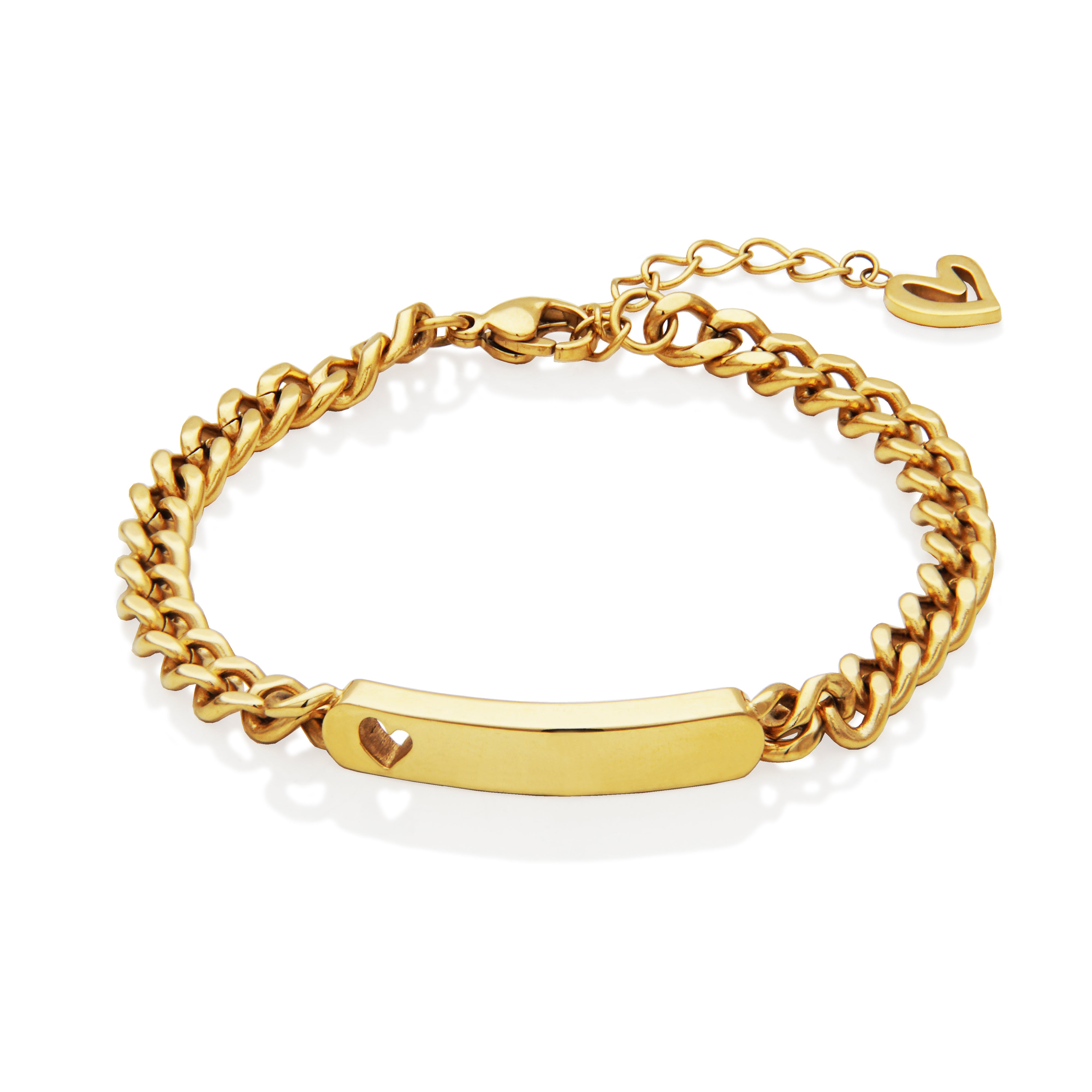 T1XJ940265 - Engravable ID Bracelet with Heart