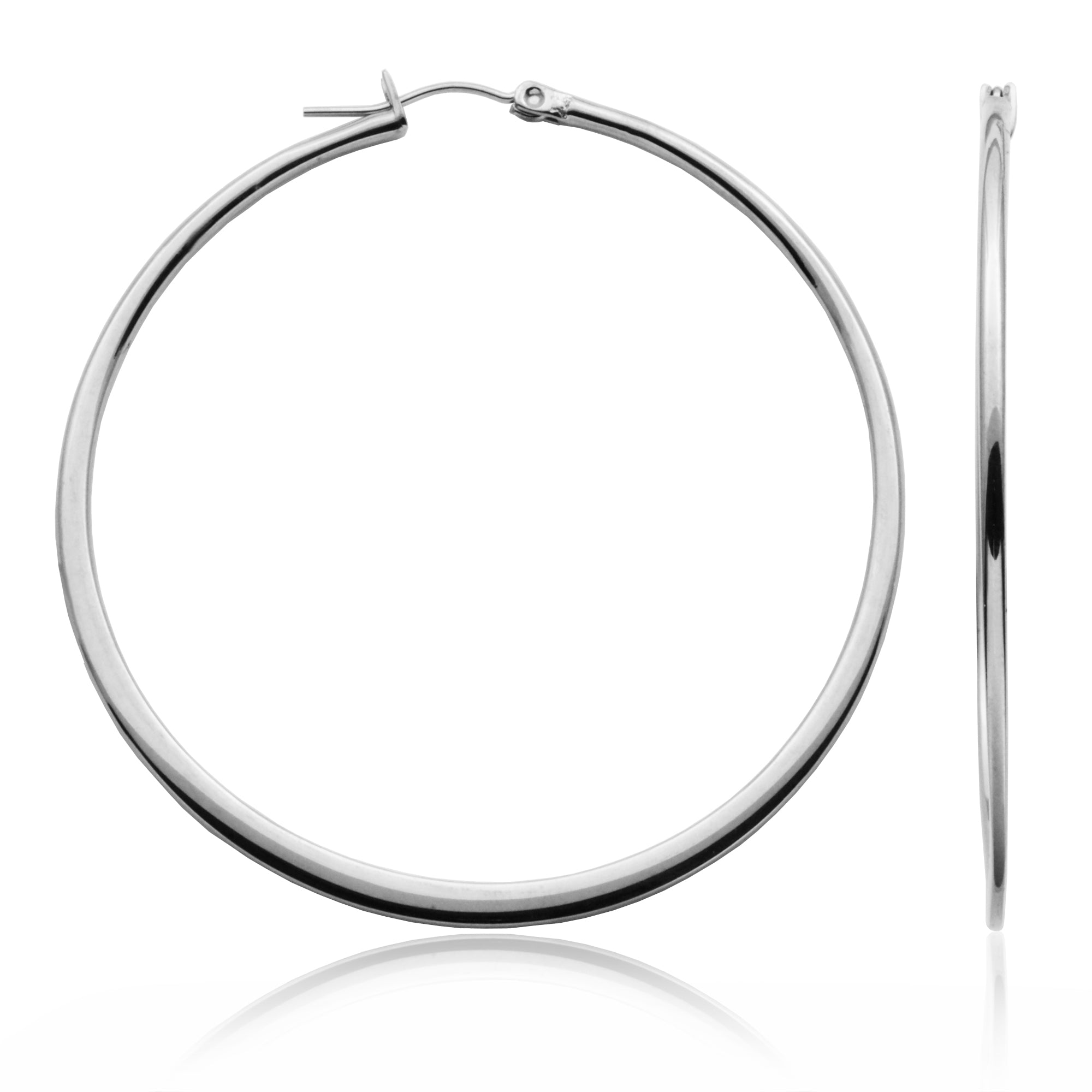 Steelx High Polish Hoop 50Mm