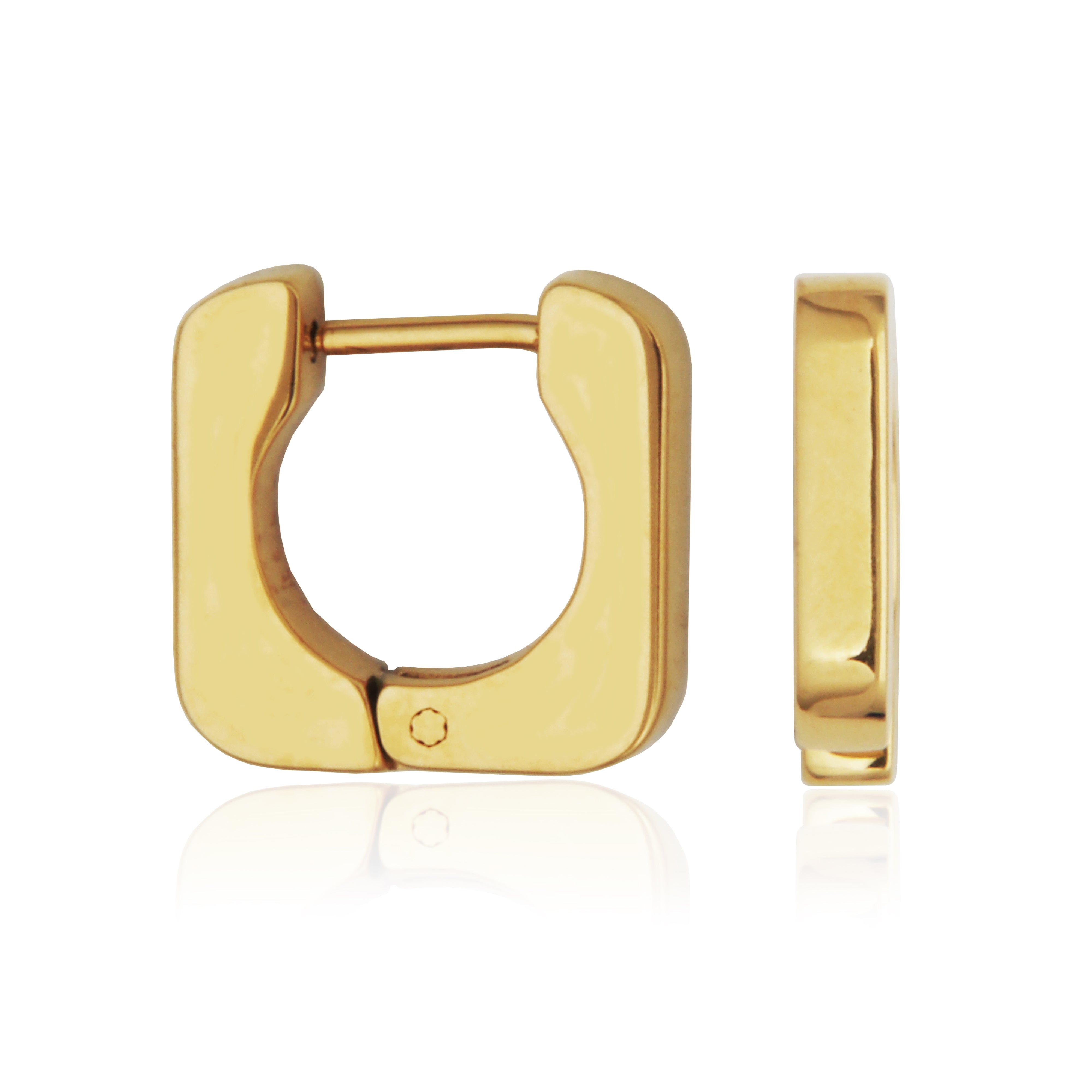 Steelx Ip Gd Sq Huggie 14*13.5Mm