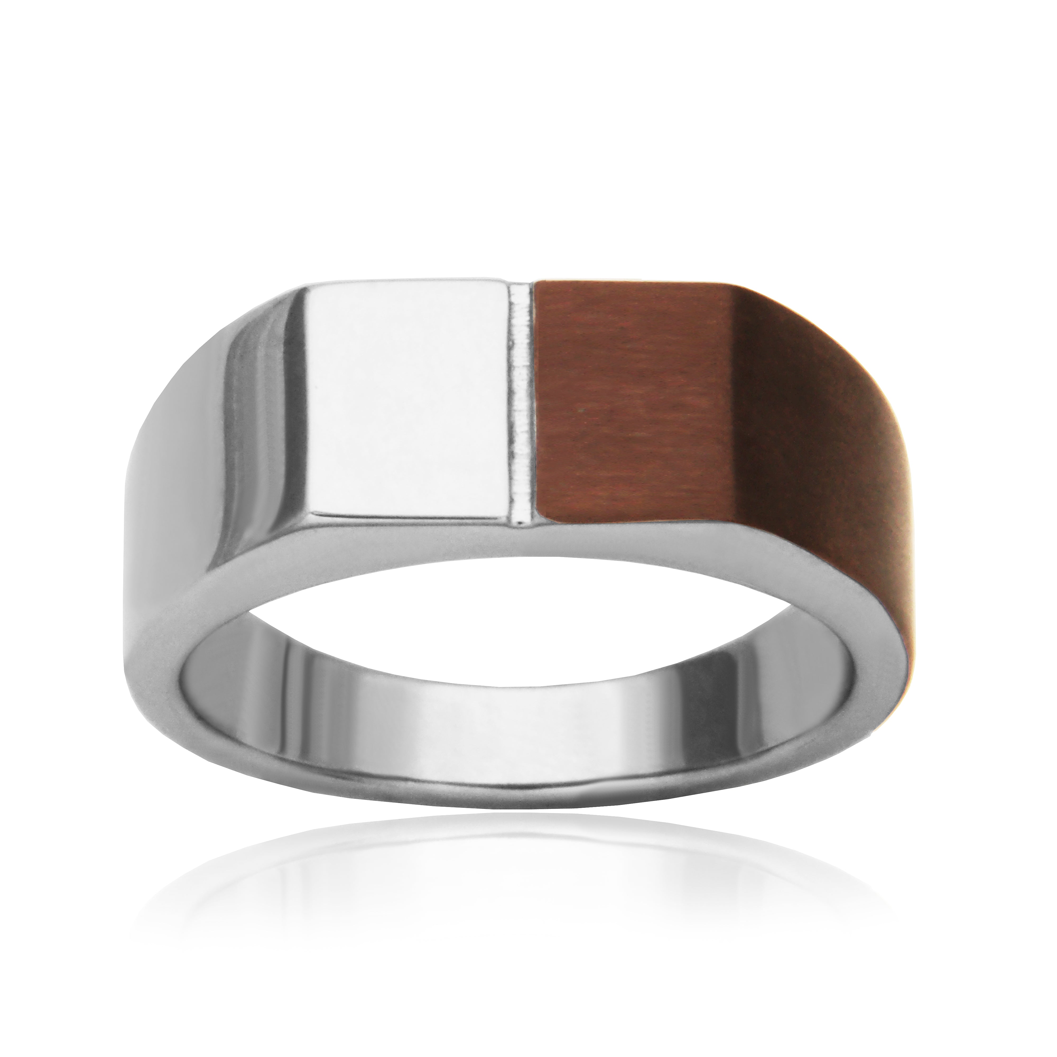 Steelx Ip Coffee Two Tone Rign