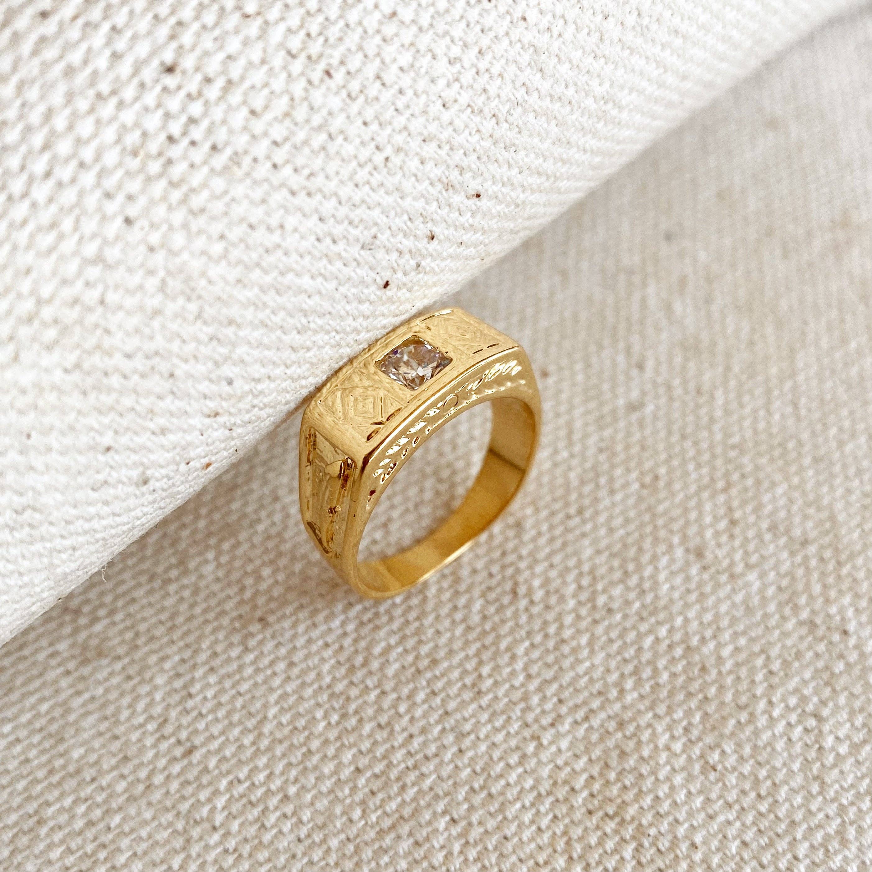 18k Gold Filled Boho Pinky Ring - 5.5