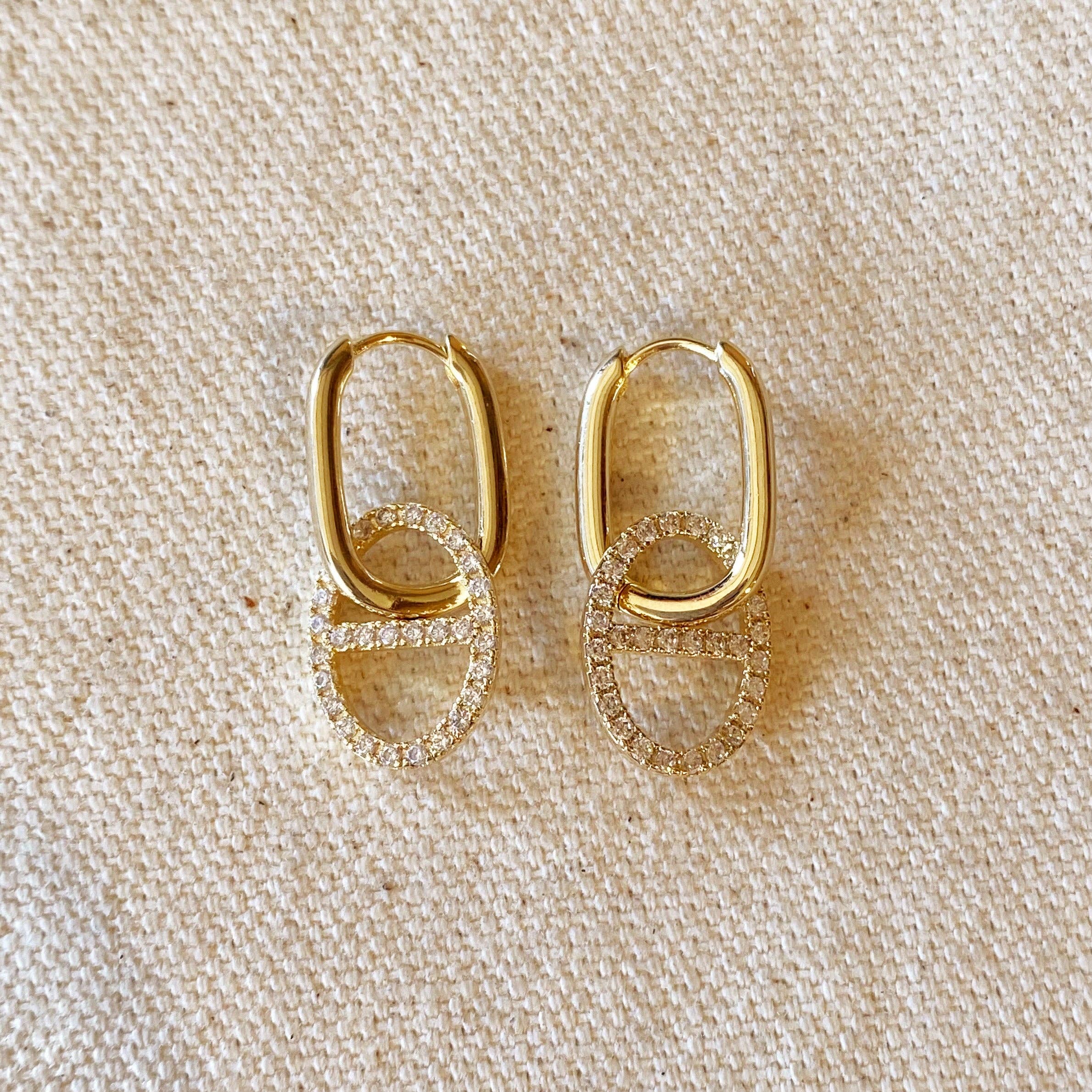 Cubic Zirconia Mariner Drop Earrings