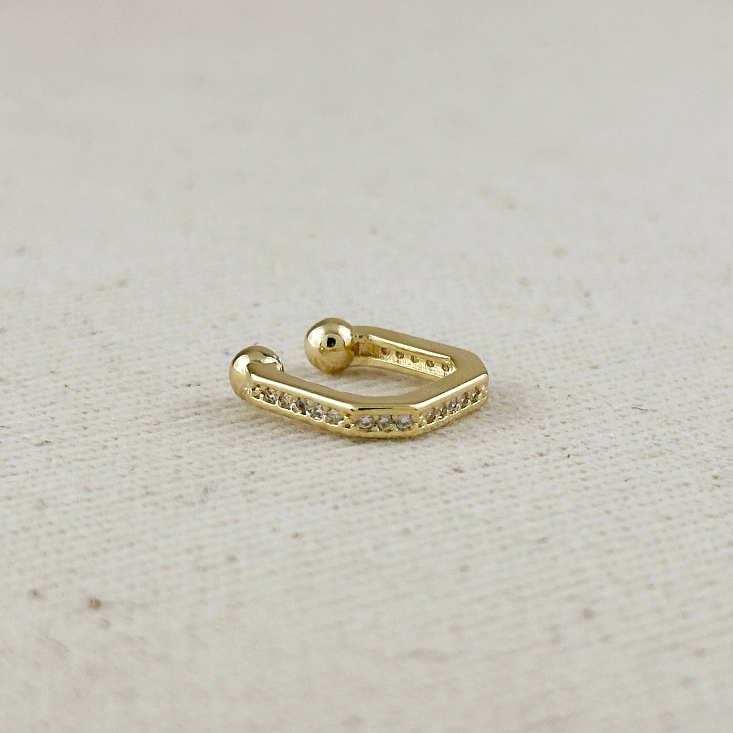 18k Gold Filled Quadratini Ear Cuff