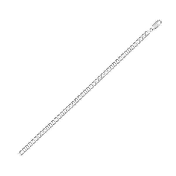 18K White Gold Open Link 7"  Bracelet