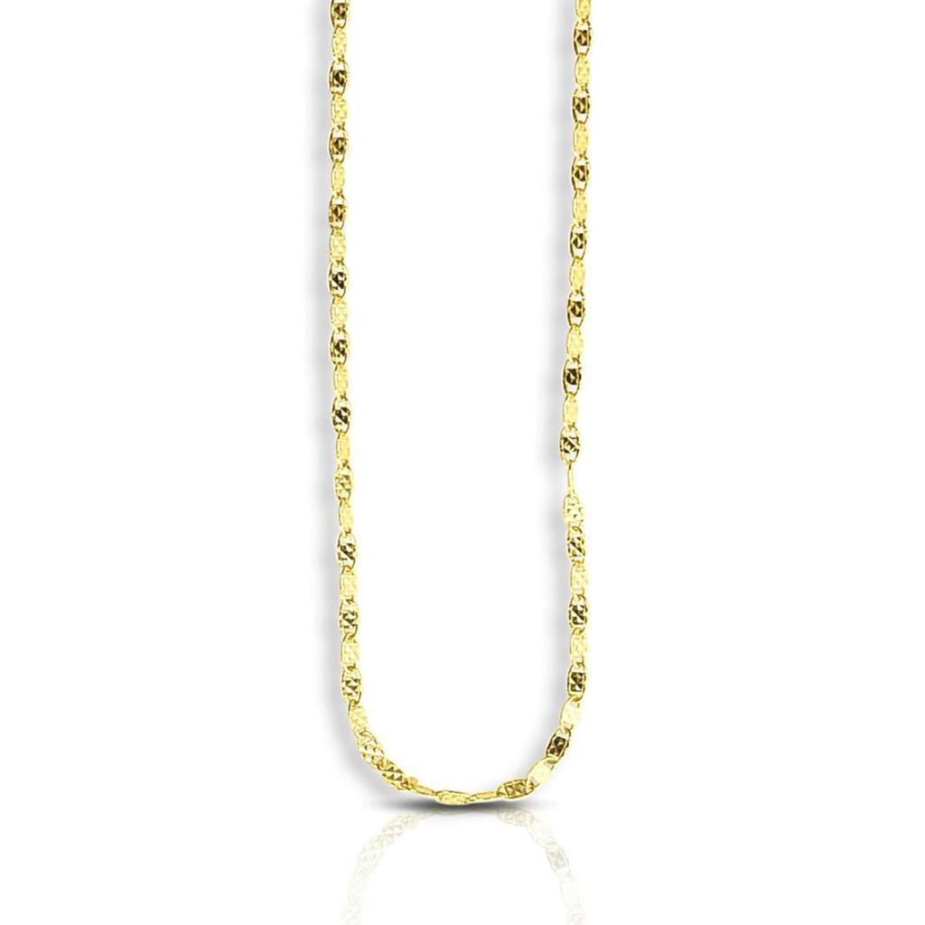 14k Yellow Gold Sparkle Valentino Chain (1.70 mm) - 16"