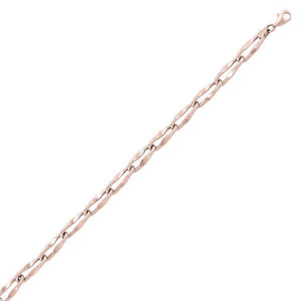 14K Rose Gold Link Bracelet - 14KR