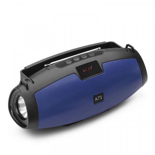 Multifunction Large Carry Flash Light Portable Bluetooth Speaker KIYGA71 for Phone, Device, Music, USB - Blue