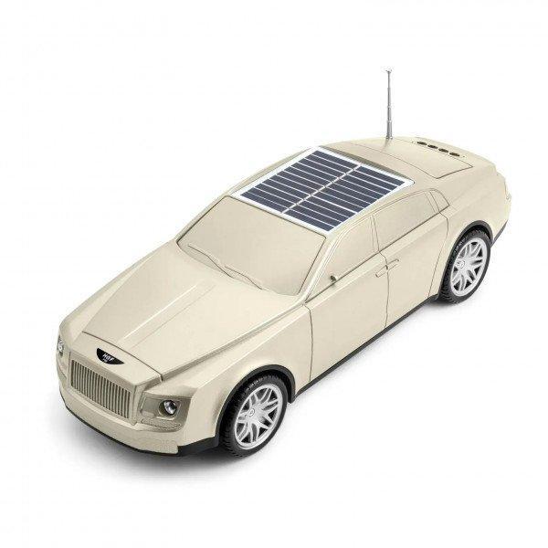 Luxury Car Design Portable Bluetooth Speaker - Solar Powered, Full-Featured Audio Experience KIF98 for Universal Cell Phone And Bluetooth Device - Gold