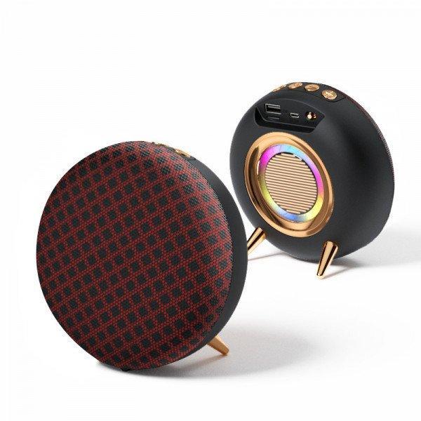 Jam Anywhere Wireless Bluetooth Subwoofer Portable, Colorful, Packed with Clear Sound, and Colorful Night Light KIBS36D for Universal Cell Phone And Bluetooth Device - Red