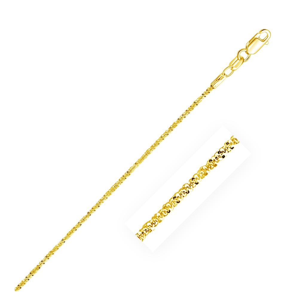 10k Yellow Gold Sparkle Chain 1.50 mm) -18"