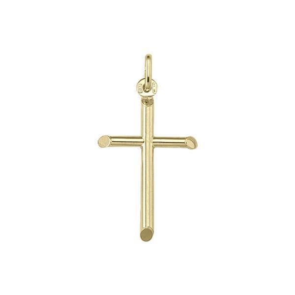 14K Gold Cross Pendant - 14KY