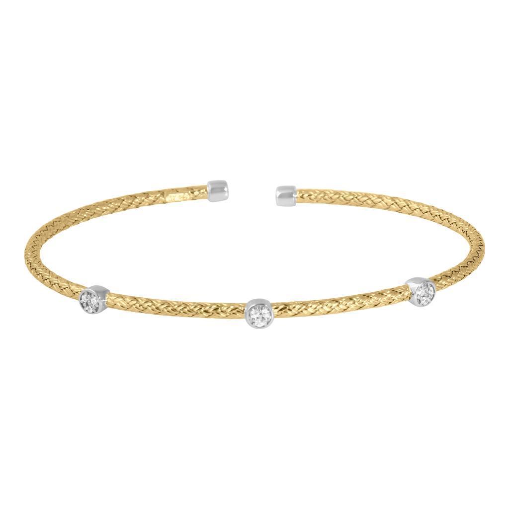 BCGS1Q050-2T Darsi Woven CZ Station Cuff