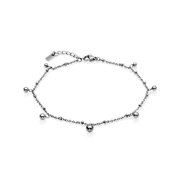 CJ Steelx Bead Droplet Bracelet - Silver
